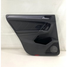 Forro Porta Traseiro Esquerdo Vw Tiguan R-line 2019 Original Preto